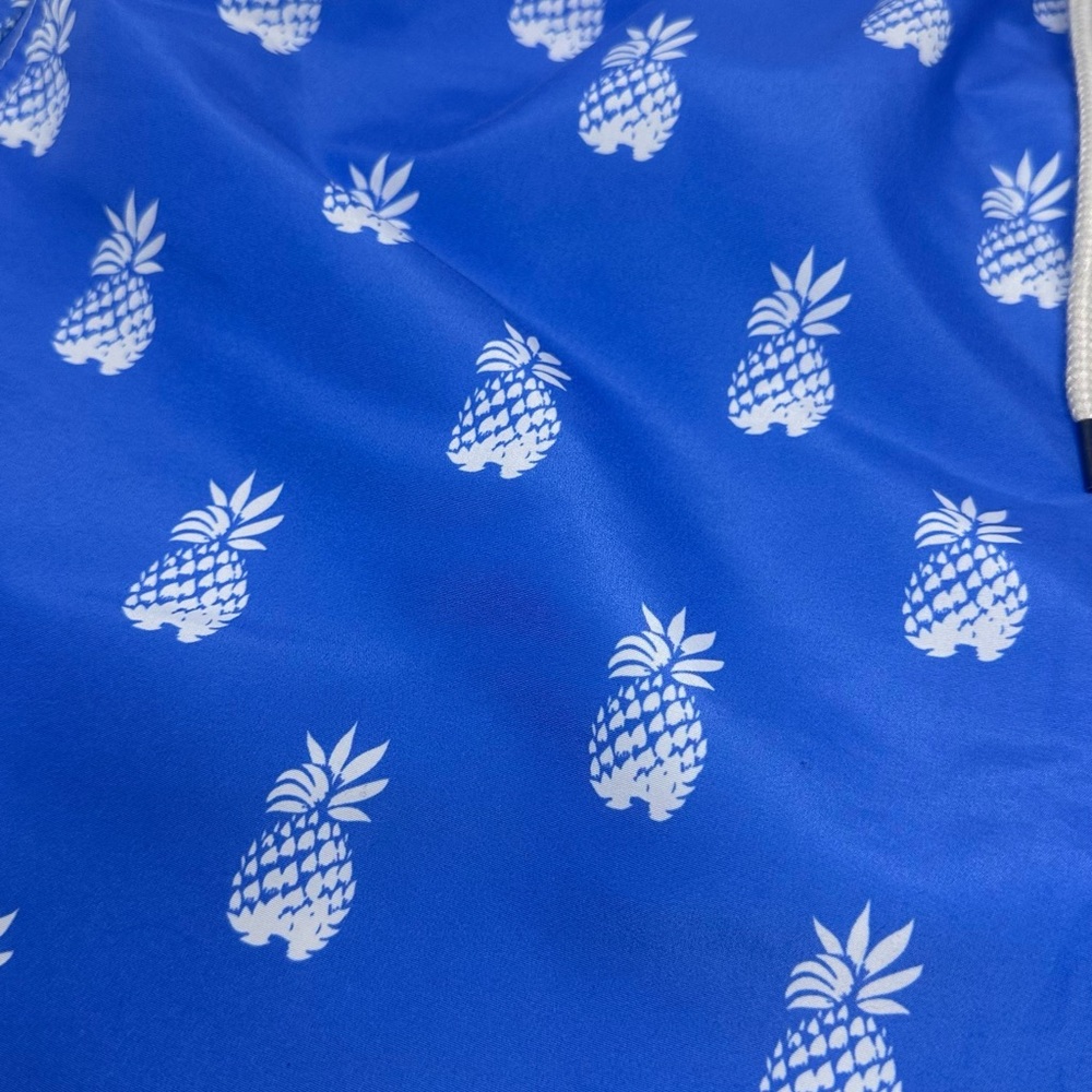 Ralph Lauren Swim Trunks board shorts Pineapple Print Blue XL - Picture 5 of 5